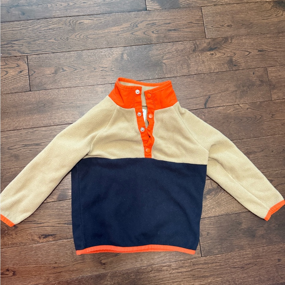 Old Navy Toddler 3T Colorblock Sweater - Orange, Tan, Navy